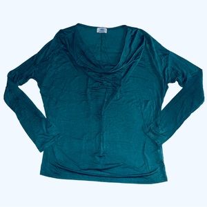 Old Navy Emerald Green Cowl Neck Knit Long Sleeve Sz L